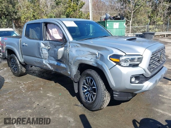 2023 Toyota Tacoma 4WD SR with VIN 3TYCZ5AN7PT122067, listed as a IAAI auction lot 41624047 with 27,483 mi miles. Bid and sale history available at carsss.com. Image 1.