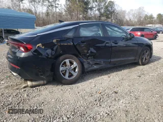 2024 Kia K5 LXS with VIN 5XXG14J24RG239257, listed as a Copart auction lot 42854365 with 27,608 mi miles and Salvage Title. Bid and sale history available at carsss.com. Image 3.