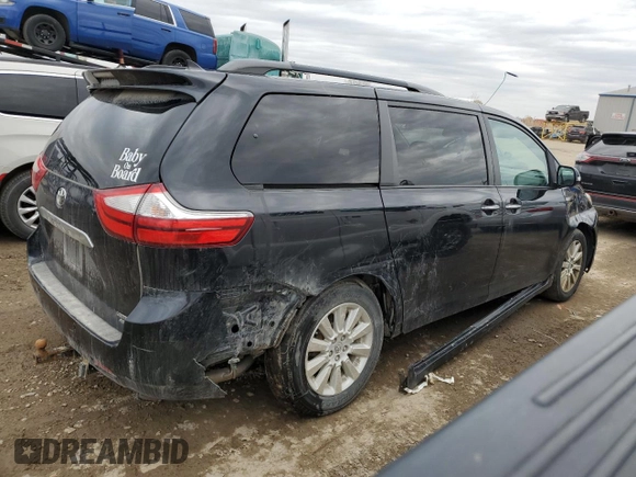 2015 Toyota Sienna Ltd with VIN 5TDDK3DC1FS126553, listed as a Copart auction lot 49684425 with 160,352 mi miles and Clean Title. Bid and sale history available at carsss.com. Image 3.