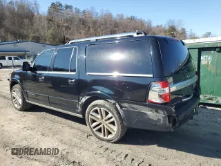 2017 Ford Expedition EL Platinum with VIN 1FMJK1MT6HEA82075, listed as a Copart auction lot 43175415 with 125,405 mi miles and Salvage Title. Bid and sale history available at carsss.com. Image 2.
