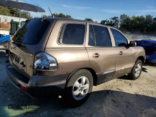 2005 Hyundai Santa Fe GLS with VIN KM8SC13D35U955102, listed as a Copart auction lot 76293854 with 107,406 mi miles and Salvage Title. Bid and sale history available at carsss.com. Image 3.