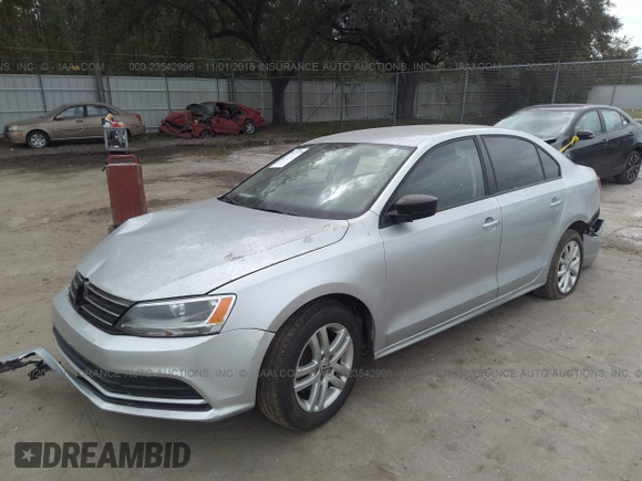 2015 Volkswagen Jetta S с VIN 3VW2K7AJXFM216525, выставлен на аукционе IAAI как лот 23542996 с пробегом 38 403 миль миль и . История ставок и продаж доступна на DreamBid. Изображение 2.