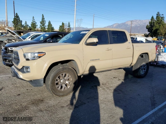 2016 Toyota Tacoma SR5 with VIN 5TFAX5GN6GX069484, listed as a Copart auction lot 88167555 with 104,735 mi miles and Salvage Title. Bid and sale history available at carsss.com. Image 1.