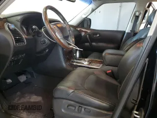 2016 Infiniti QX80 Limited with VIN JN8AZ2NE6G9123242, listed as a Copart auction lot 56198345 with 114,478 mi miles and Salvage title. Bid and sale history available at DreamBid. Image 7.