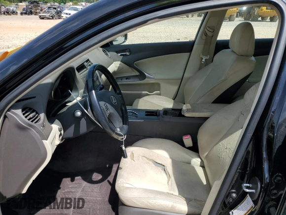 2009 Lexus IS 250 with VIN JTHBK262295096302, listed as a Copart auction lot 54860505 with 141,960 mi miles and Salvage title. Bid and sale history available at DreamBid. Image 7.