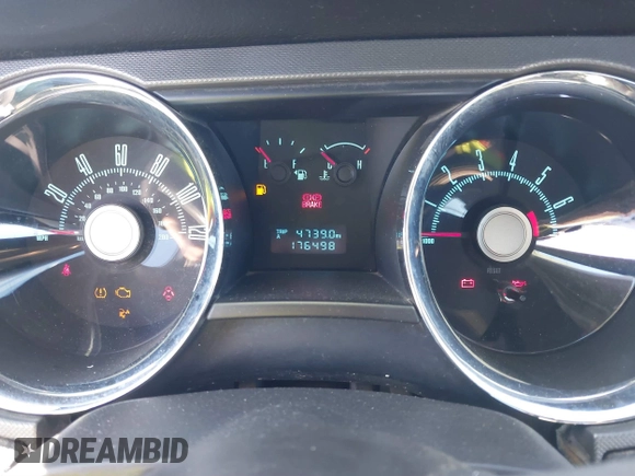 2010 Ford Mustang V6 with VIN 1ZVBP8ENXA5179074, listed as a IAAI auction lot 41826328 with 176,498 mi miles and . Bid and sale history available at carsss.com. Image 7.