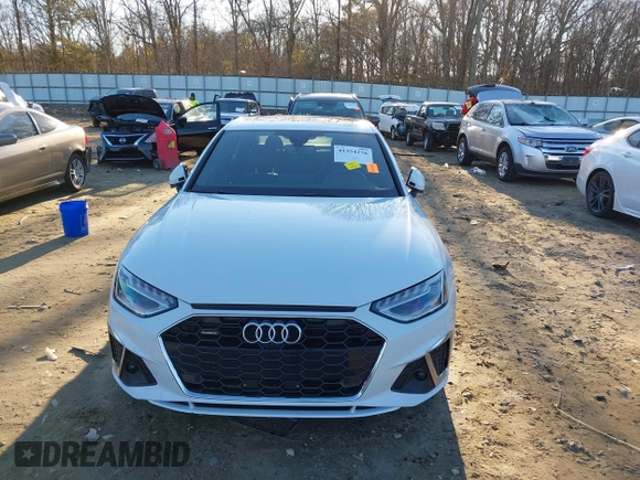 2021 Audi A4 S line Premium Plus with VIN WAUEAAF4XMA038044, listed as a IAAI auction lot 41354276 with 19,726 mi miles and . Bid and sale history available at DreamBid. Image 13.