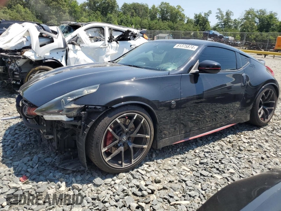2016 Nissan 370Z with VIN JN1AZ4EH6GM936789, listed as a Copart auction lot 61375874 with 65,169 mi miles and Salvage Title. Bid and sale history available at carsss.com. Image 1.