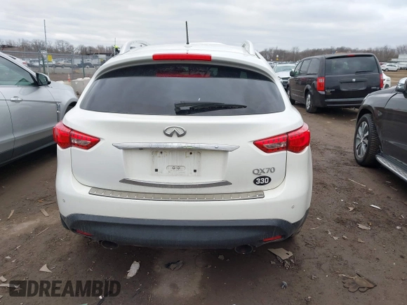 2016 Infiniti QX70 with VIN JN8CS1MW5GM400123, listed as a IAAI auction lot 41719086 with 35,171 mi miles and . Bid and sale history available at DreamBid. Image 17.