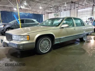 1995 Cadillac Fleetwood z VIN 1G6DW52P5SR715543, wystawiony jako Copart lot #51841755 z przebiegiem 92 222 mil mil oraz Tytuł czysty. Historia ofert i sprzedaży dostępna na DreamBid. Obrazek 1.
