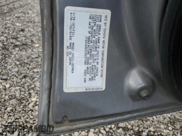 1988 Toyota Camry LE z VIN JT2SV22E0J0237998, wystawiony jako Copart lot #78850584 z przebiegiem 165 880 mil mil oraz Szkoda całkowita • Salvage title. Historia ofert i sprzedaży dostępna na DreamBid. Obrazek 12.