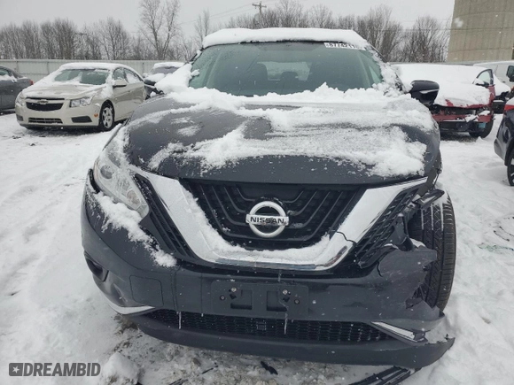 2015 Nissan Murano SV with VIN 5N1AZ2MH9FN278148, listed as a Copart auction lot 87742115 with 56,575 mi miles and Salvage Title. Bid and sale history available at carsss.com. Image 5.