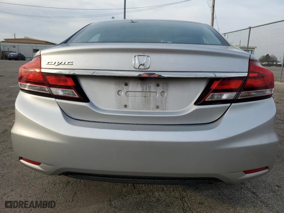 2015 Honda Civic Sedan LX with VIN 19XFB2F58FE111642, listed as a Copart auction lot 49540255 with 94,484 mi miles and Salvage Title. Bid and sale history available at carsss.com. Image 6.