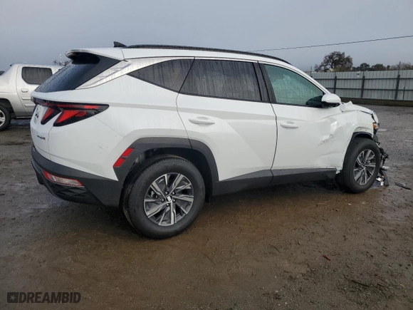 2024 Hyundai Tucson Hybrid Blue with VIN KM8JBCD13RU237800, listed as a Copart auction lot 86916204 with 618 mi miles and Salvage Title. Bid and sale history available at carsss.com. Image 3.