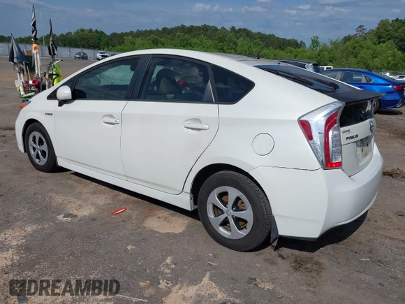 2012 Toyota Prius One with VIN JTDKN3DU4C1600897, listed as a IAAI auction lot 42152349 with 185,611 mi miles. Bid and sale history available at carsss.com. Image 3.