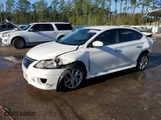 2014 Nissan Sentra SV with VIN 3N1AB7APXEY298561, listed as a Copart auction lot 48133025 with 73,953 mi miles and Salvage Title. Bid and sale history available at carsss.com. Image 1.