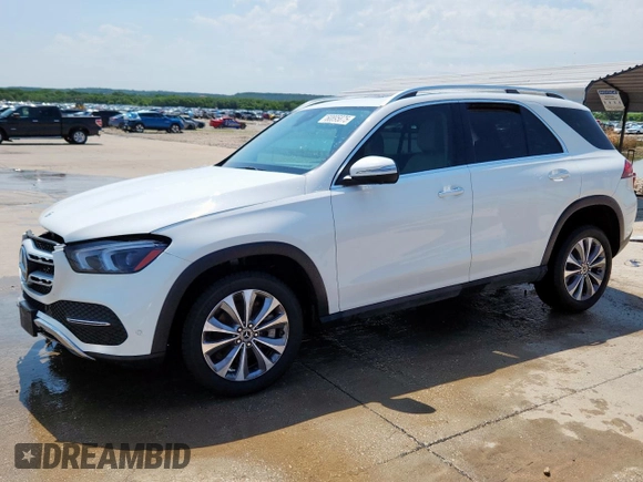 2020 Mercedes-Benz GLE 350 with VIN 4JGFB4JB0LA290875, listed as a Copart auction lot 60895875 with 54,129 mi miles and Salvage title. Bid and sale history available at DreamBid. Image 1.