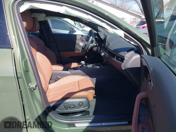 2025 Audi A4 S line Premium Plus with VIN WAUEAAF48SN000964, listed as a IAAI auction lot 41758244 with 9,912 mi miles and . Bid and sale history available at DreamBid. Image 5.