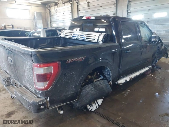 2022 Ford F-150 XL with VIN 1FTFW1E83NKE30016, listed as a IAAI auction lot 41620435 with 42,183 mi miles. Bid and sale history available at carsss.com. Image 4.