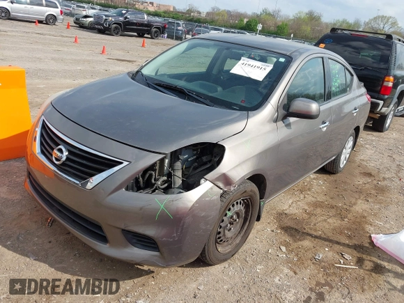 2014 Nissan Versa S Plus with VIN 3N1CN7APXEL850427, listed as a IAAI auction lot 41941915 with 65,155 mi miles. Bid and sale history available at carsss.com. Image 18.