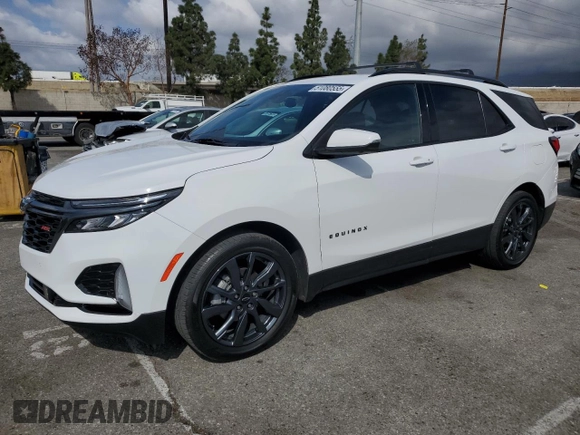 2022 Chevrolet Equinox RS z VIN 3GNAXMEV5NS212489, wystawiony jako Copart lot #51080555 z przebiegiem 28 364 mil mil oraz Szkoda całkowita • Salvage title. Historia ofert i sprzedaży dostępna na DreamBid. Obrazek 1.