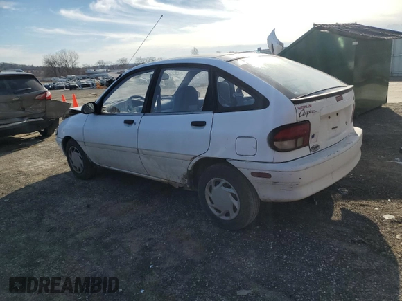 1994 Ford Aspire z VIN KNJLT06H5R6100247, wystawiony jako Copart lot #43331745 z przebiegiem 154 173 mil mil oraz Nie do naprawy. Historia ofert i sprzedaży dostępna na DreamBid. Obrazek 2.