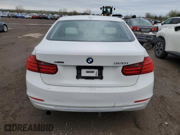 2013 BMW 3 Series 320i xDrive with VIN WBA3C3C59DF981328, listed as a Copart auction lot 57132395 with 152,458 mi miles and Salvage title. Bid and sale history available at DreamBid. Image 6.