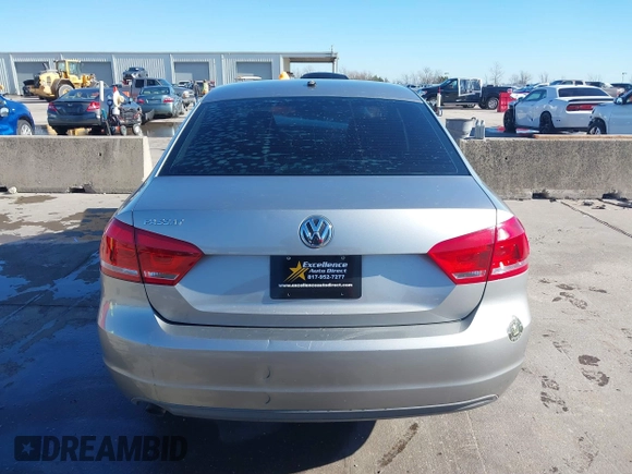 2012 Volkswagen Passat S w/Appearance with VIN 1VWAP7A34CC014601, listed as a IAAI auction lot 41199556 with 139,815 mi miles. Bid and sale history available at carsss.com. Image 17.
