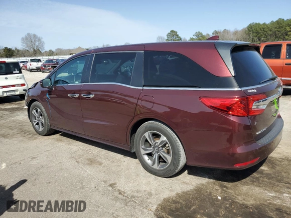 2018 Honda Odyssey Touring with VIN 5FNRL6H81JB076891, listed as a Copart auction lot 48301765 with 99,129 mi miles and Salvage Title. Bid and sale history available at carsss.com. Image 2.