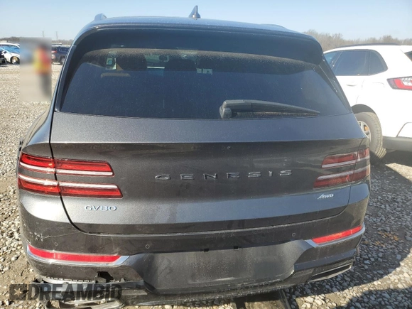 2023 Genesis GV80 z VIN KMUHBDSB9PU124092, wystawiony jako Copart lot #88873665 z przebiegiem 20 851 mil mil oraz Szkoda całkowita • Salvage title. Historia ofert i sprzedaży dostępna na DreamBid. Obrazek 6.