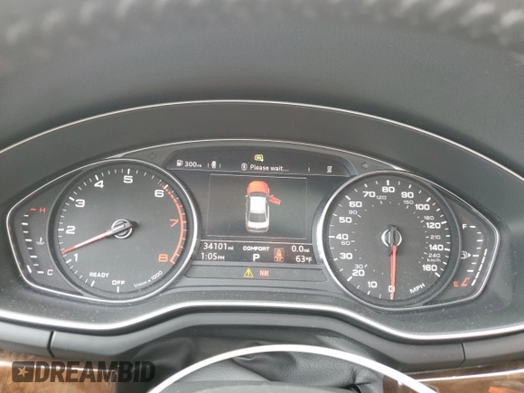 2019 Audi A4 Premium with VIN WAUDNAF4XKN018883, listed as a Copart auction lot 48887435 with 34,101 mi miles and Salvage Title. Bid and sale history available at DreamBid. Image 9.