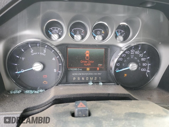 2011 Ford F-350 XL with VIN 1FT8W3BT1BEC61153, listed as a Copart auction lot 45482185 with 176,266 mi miles and Clean Title. Bid and sale history available at DreamBid. Image 9.