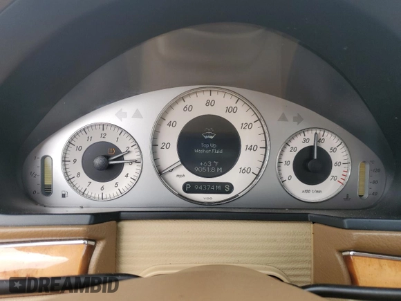 2008 Mercedes-Benz E-Class Luxury 3.5L with VIN WDBUF56X08B211926, listed as a Copart auction lot 48606305 with 94,374 mi miles and Salvage Title. Bid and sale history available at carsss.com. Image 9.