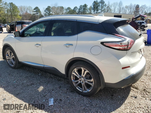2016 Nissan Murano S with VIN 5N1AZ2MH9GN147593, listed as a Copart auction lot 49869525 with 93,360 mi miles and Salvage title. Bid and sale history available at DreamBid. Image 2.