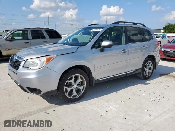 2015 Subaru Forester Touring with VIN JF2SJAWC0FH529845, listed as a Copart auction lot 61147525 with 75,686 mi miles and Salvage title. Bid and sale history available at DreamBid. Image 1.