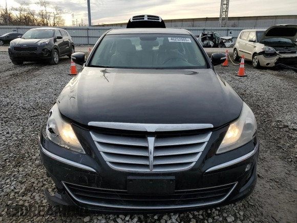 2013 Hyundai Genesis 3.8L with VIN KMHGC4DDXDU216586, listed as a Copart auction lot 46252005 with 166,975 mi miles and Salvage Title. Bid and sale history available at carsss.com. Image 5.