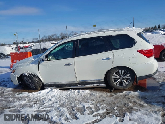 2017 Nissan Pathfinder SV z VIN 5N1DR2MM9HC673360, wystawiony jako IAAI lot #41834138 z przebiegiem 133 635 mil mil oraz . Historia ofert i sprzedaży dostępna na DreamBid. Obrazek 14.