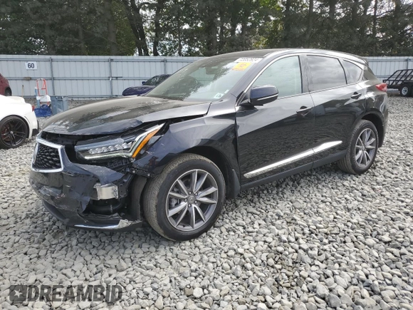 2023 Acura RDX w/Technology Package with VIN 5J8TC2H50PL001448, listed as a Copart auction lot 72052824 with 28,242 mi miles and Salvage Title. Bid and sale history available at carsss.com. Image 1.