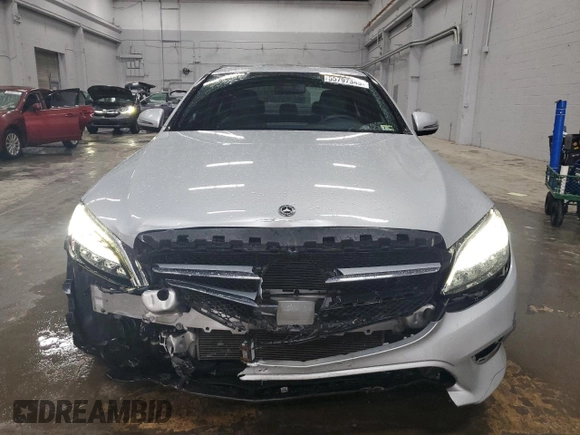 2021 Mercedes-Benz C 300 with VIN W1KWF8EBXMR636515, listed as a Copart auction lot 55797345 with 48,956 mi miles and Salvage title. Bid and sale history available at DreamBid. Image 5.