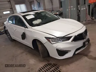 2019 Acura ILX w/Premium Pkg with VIN 19UDE2F76KA007150, listed as a IAAI auction lot 42065253 with 38,721 mi miles. Bid and sale history available at carsss.com. Image 1.