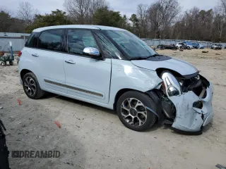 2014 FIAT 500L Lounge with VIN ZFBCFACH4EZ012810, listed as a Copart auction lot 46265725 with 147,695 mi miles and Salvage Title. Bid and sale history available at DreamBid. Image 4.