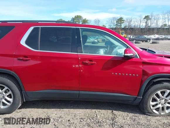 2020 Chevrolet Traverse LT Cloth with VIN 1GNEVGKW0LJ156045, listed as a IAAI auction lot 42050791 with 98,250 mi miles and . Bid and sale history available at DreamBid. Image 14.