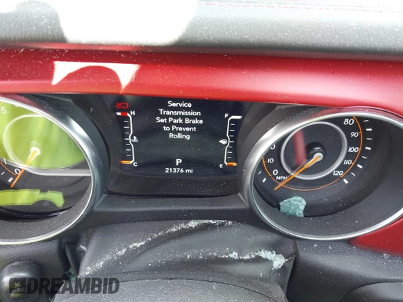 2023 Jeep Wrangler Rubicon with VIN 1C4HJXFGXPW534515, listed as a IAAI auction lot 41524419 with 21,376 mi miles and . Bid and sale history available at DreamBid. Image 7.