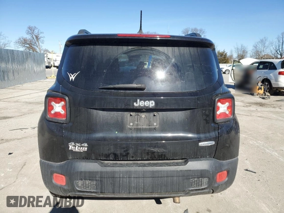 2017 Jeep Renegade Latitude with VIN ZACCJBBB5HPF31270, listed as a Copart auction lot 47350685 with 105,569 mi miles and Salvage Title. Bid and sale history available at carsss.com. Image 6.