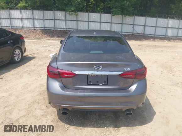 2019 Infiniti Q50 Luxe with VIN JN1EV7AP2KM518024, listed as a IAAI auction lot 42396562 with 72,030 mi miles and . Bid and sale history available at DreamBid. Image 17.