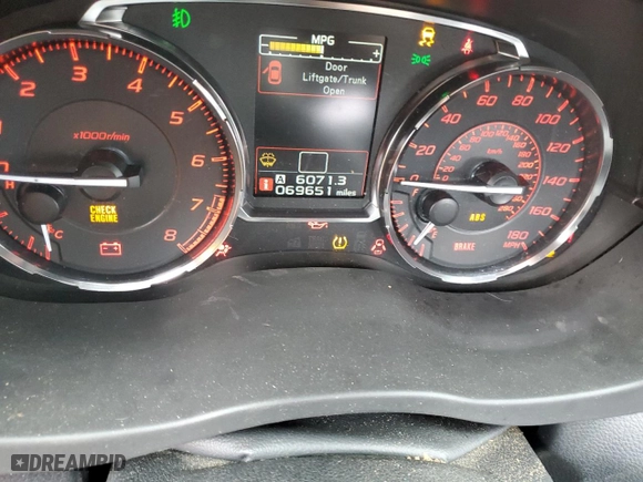 2017 Subaru WRX Premium with VIN JF1VA1E67H9803505, listed as a Copart auction lot 52192995 with 69,651 mi miles and Salvage Title. Bid and sale history available at carsss.com. Image 9.
