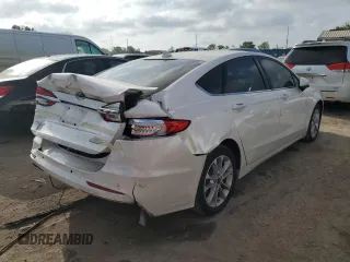 2020 Ford Fusion Hybrid SE with VIN 3FA6P0LU1LR161312, listed as a Copart auction lot 43885153 with 53,395 mi miles. Bid and sale history available at carsss.com. Image 3.