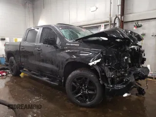 2022 Chevrolet Silverado 1500 RST with VIN 1GCUDEED0NZ528834, listed as a Copart auction lot 48775355 with 47,870 mi miles and Salvage Title. Bid and sale history available at carsss.com. Image 4.