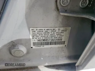 2003 Honda Accord EX z VIN 1HGCM66573A035688, wystawiony jako Copart lot #48033455 z przebiegiem Nie podano mil oraz Szkoda całkowita • Salvage title. Historia ofert i sprzedaży dostępna na DreamBid. Obrazek 14.