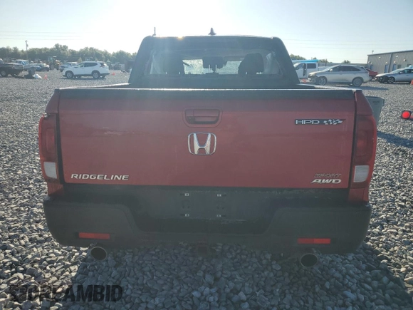 2021 Honda Ridgeline Sport with VIN 5FPYK3F10MB001789, listed as a Copart auction lot 56843985 with 57,132 mi miles and Non repairable. Bid and sale history available at DreamBid. Image 6.